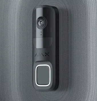 Ajax Systems DoorBell Lichtgrijs, 4 MP Camera met ingebouwde AI en PIR Sensor DEMO MODEL