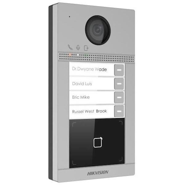 AlarmsysteemExpert.nl DS-KV8413-WME1/FLUSH Inbouw 4 beldrukkers IR verlichting PoE 12v
