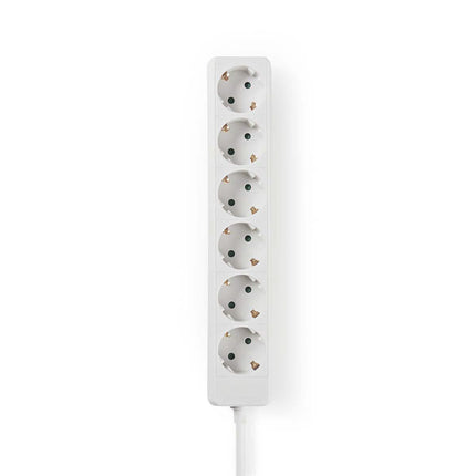 Nedis Stekkerdoos met randaarde, 16 A, 6-wegs, 1.5m