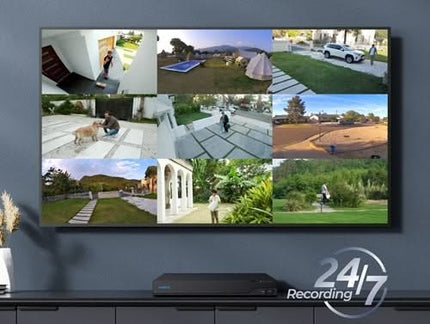 Reolink NVS16-8MD8, slimme 8MP PoE Cameraset met 8 x Turret, NVR met 4TB HDD