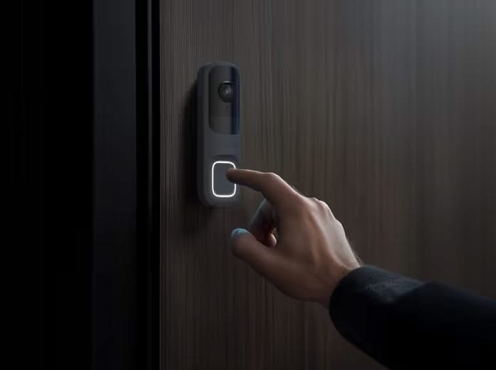 Ajax Systems DoorBell Lichtgrijs, 4 MP Camera met ingebouwde AI en PIR Sensor DEMO MODEL