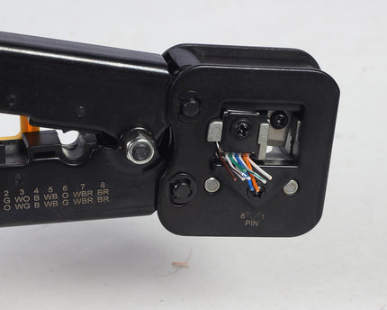 alarmsysteemexpert T-WC-05 Universele modulaire krimptang, RJ45 / RJ12 / RJ11 voor doorsteekconnectoren