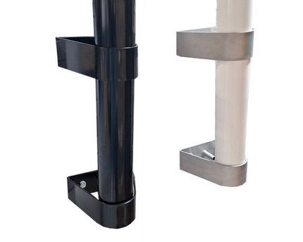AlarmsysteemExpert.nl Cameramast 2 meter Ø 90mm met RVS muurbeugels