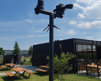 AlarmsysteemExpert.nl Cameramast T-stuk 70mm kleur wit Ral9010