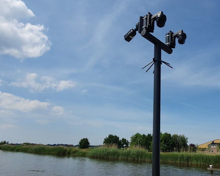 AlarmsysteemExpert.nl Cameramast T-stuk 70mm kleur wit Ral9010