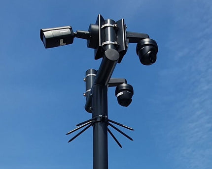 AlarmsysteemExpert.nl Cameramast T-stuk 70mm kleur wit Ral9010