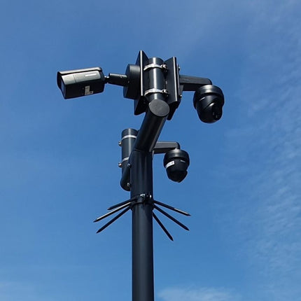 AlarmsysteemExpert.nl Cameramast T-stuk 90mm kleur wit Ral9010