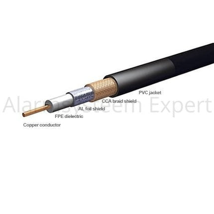 AlarmsysteemExpert.nl RG59 folie afgeschermde coaxkabel 100 meter