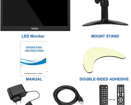 AlarmsysteemExpert.nl TFT 13" Full HD monitor incl. montagebeugel voor aan wand of bureau