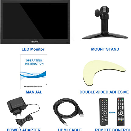 AlarmsysteemExpert.nl TFT 13" Full HD monitor incl. montagebeugel voor aan wand of bureau