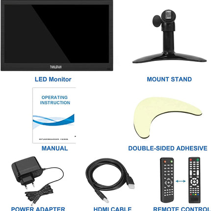 AlarmsysteemExpert.nl TFT 13" Full HD monitor incl. montagebeugel voor aan wand of bureau DEMO MODEL