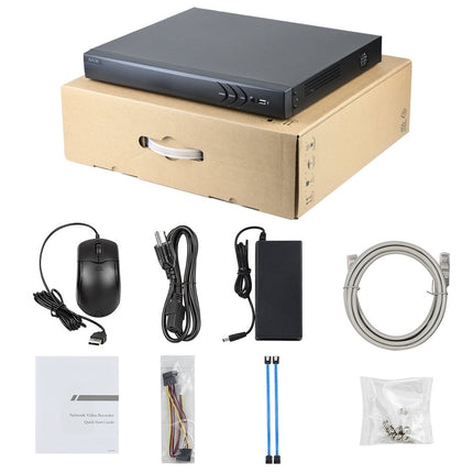 ASE Kit, 4x Turret, 8Mp 4K Ultra HD, ColorVu, met NVR en bekabeling