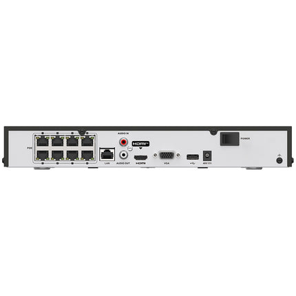 ASE NVR608, 8 Kanaals NVR, HDMI, PoE 8x, Hikvision-OEM