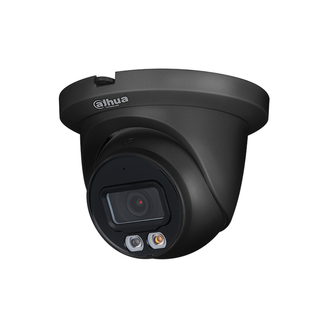 Dahua IPC-HDW2449TM-S-IL 4Mp 2.8mm H.265 Smart Dual Light Full Color, PoE  Black