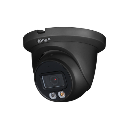 Dahua IPC-HDW2449TM-S-IL 4Mp 2.8mm H.265 Smart Dual Light Full Color, PoE  Black