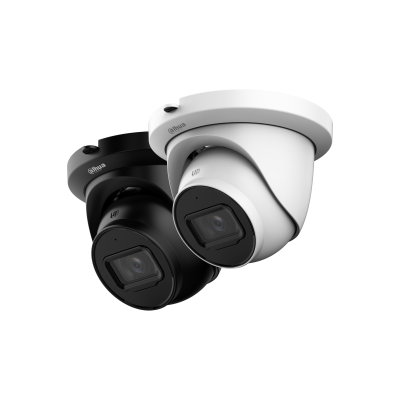 Dahua IPC-HDW2841TM-S Zwart | 8MP/4K Turret | WizSense | SD slot | PoE | IR-Leds | Build-in Mic.