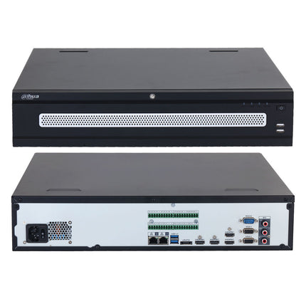 Dahua NVR608H-64-XI, 2x LAN, Geen PoE, RAID, Geschikt voor 64 IP camera's