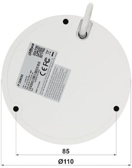 Dahua Set 1x Dome 8MP + Recorder & Bekabeling