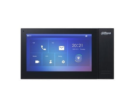 Dahua VTH2421FB-P, Binnenpost 7 inch Touch screen, zwart, PoE, SIP