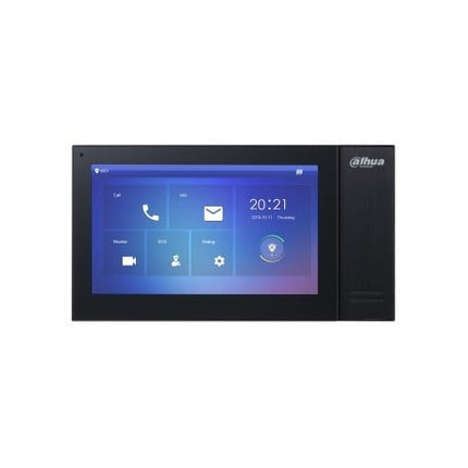 Dahua VTH2421FB-P, Binnenpost 7 inch Touch screen, zwart, PoE, SIP