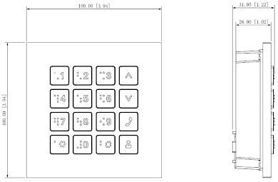 Dahua VTO4202F-MK keyboard module
