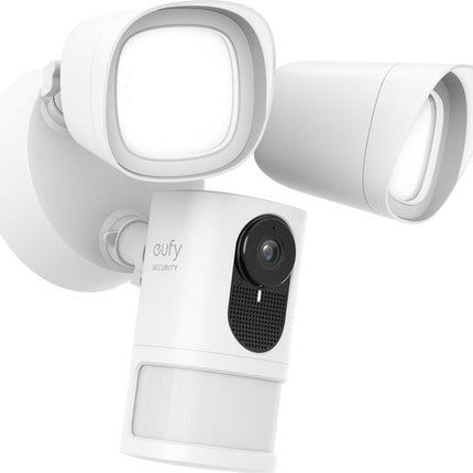 Eufy Floodlight Camera 2K, IP-beveiligingscamera, Buiten, Bedraad, Amazon Alexa & Google Assistant, 2500 lm, 5000 K