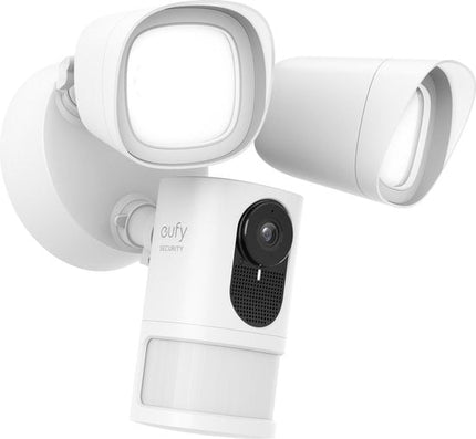 Eufy Floodlight Camera 2K, IP-beveiligingscamera, Buiten, Bedraad, Amazon Alexa & Google Assistant, 2500 lm, 5000 K
