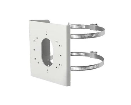 Hikvision DS-1275ZJ-S-SUS, paalmontagebeugel met klemmen, klein model RVS