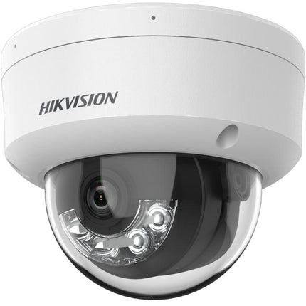 Hikvision DS-2CD1143G2-LIU, 4 MP Smart Hybrid Light dome camera, PoE, ingebouwde microfoon