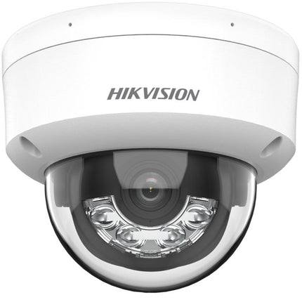 Hikvision DS-2CD1143G2-LIU, 4 MP Smart Hybrid Light dome camera, PoE, ingebouwde microfoon