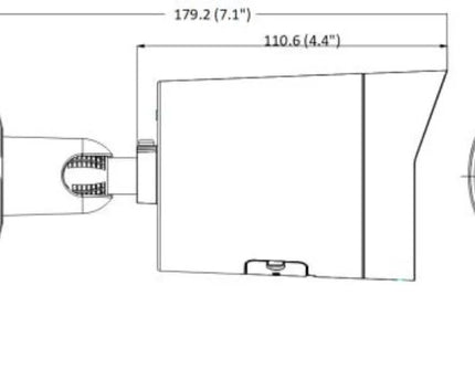 Hikvision DS-2CD2086G2H-IU 8Mp 4K Mini Bullet Zwart, Powered by Darkfighter, AcuSense, 40m IR