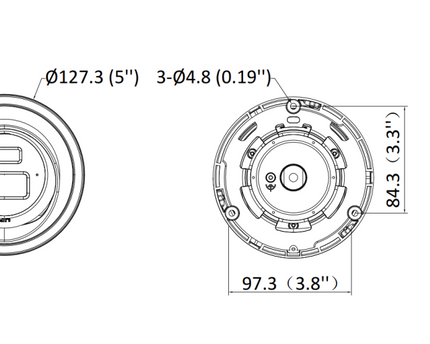 Hikvision DS-2CD2383G2-LI2U, 8MP Turret, Smart Hybrid Light, AcuSense, PoE, micro SD slot, Microfoon