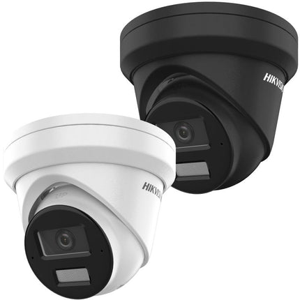Hikvision DS-2CD2383G2-LI2U Zwart, 8MP Turret, Smart Hybrid Light, AcuSense, PoE, micro SD slot, Microfoon