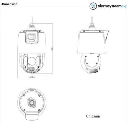 Hikvision DS-2SE7C425MW-AEB(14F1)(P3), 4MP Dual camera met PTZ 25X zoom en vaste camera ineen.