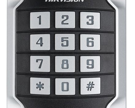 Hikvision DS-K1104MK, Vandaalbestendige kaartlezer met codetoetsen, MiFare