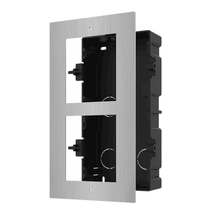 Hikvision DS-KD-ACF2/S Inbouwframe 2 modules RVS
