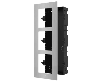 Hikvision DS-KD-ACF3/S Inbouwframe 3 modules RVS