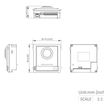 Hikvision DS-KD8003-IME1 (B) Buitenpost Cameramodule