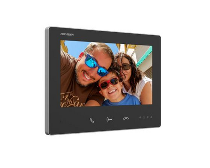 Hikvision DS-KH7300EY-WTE2, 2-Draads Modulaire intercom, zwarte binnenpost, WiFi