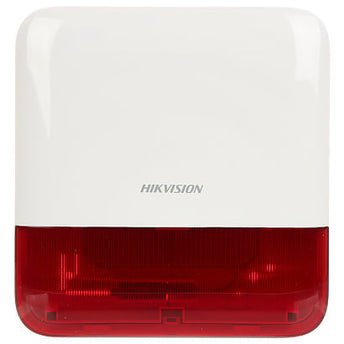 Hikvision DS-PS1-E-WE Buitensirene Rode kap