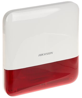 Hikvision DS-PS1-E-WE Buitensirene Rode kap