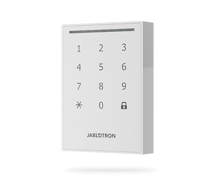 Jablotron JA-121E-WH buiten bediendeel met lezer wit