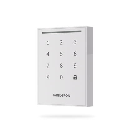 Jablotron JA-121E-WH buiten bediendeel met lezer wit
