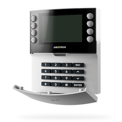 Jablotron JA-155E Draadloos toetsenbord met display en RFID-lezer WIT
