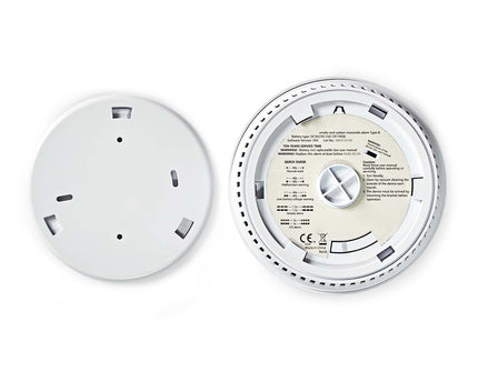 Nedis DTCTCS10WT, Rook-Koolmonoxidemelder, Klein Design, Sensor, Levensduur Batterij van 10 Jaar