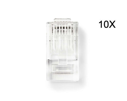 Nedis RJ45 Connector CAT5e , Verguld 10 Stuks, Solid Ader