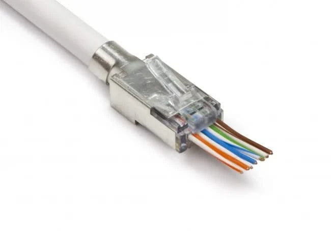 Nedis RJ45 Connector CAT7 FTP Pass Through connectors Set 10 stuks