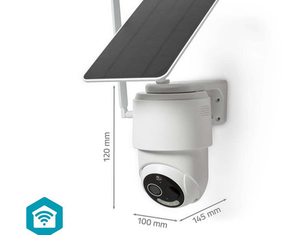 Nedis SmartLife 4G PTZ Camera voor buiten met zonnepaneel en batterij