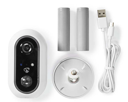 Nedis SmartLife Camera voor Buiten Wi-Fi Full HD IP65 Cloud / MicroSD