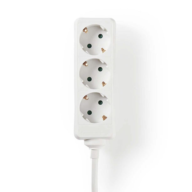Nedis Stekkerdoos met randaarde, 16 A, 3-wegs, 1.5m